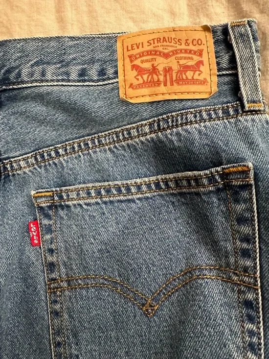 Levi's Blue Jean Skirt - Picture 3 of 9